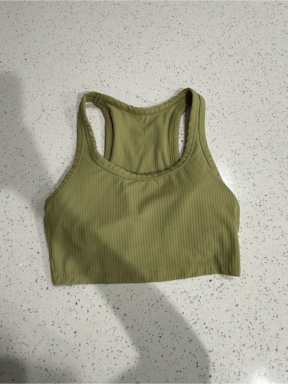 all in motion Olive Green Ribbed Sports Bra - Picture 1 of 3